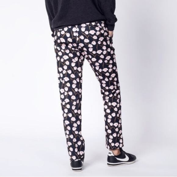 Wildfang Floral Bloom Empower Trousers Size 12 - Picture 3 of 8